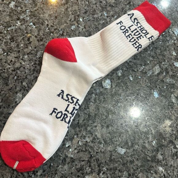 Assholes live forever socks NEW (2675) - Picture 1 of 1